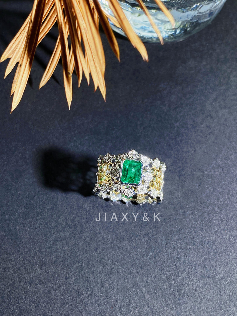 Colombia Buccellati Natural Emerald Ring - Jiaxyk