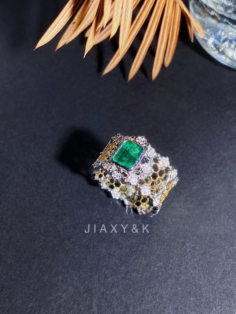 Colombia Buccellati Natural Emerald Ring - Jiaxyk