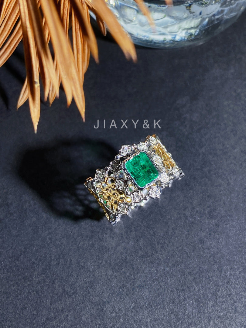 Colombia Buccellati Natural Emerald Ring - Jiaxyk