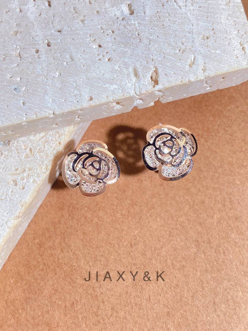 Rose Earrings - Jiaxyk