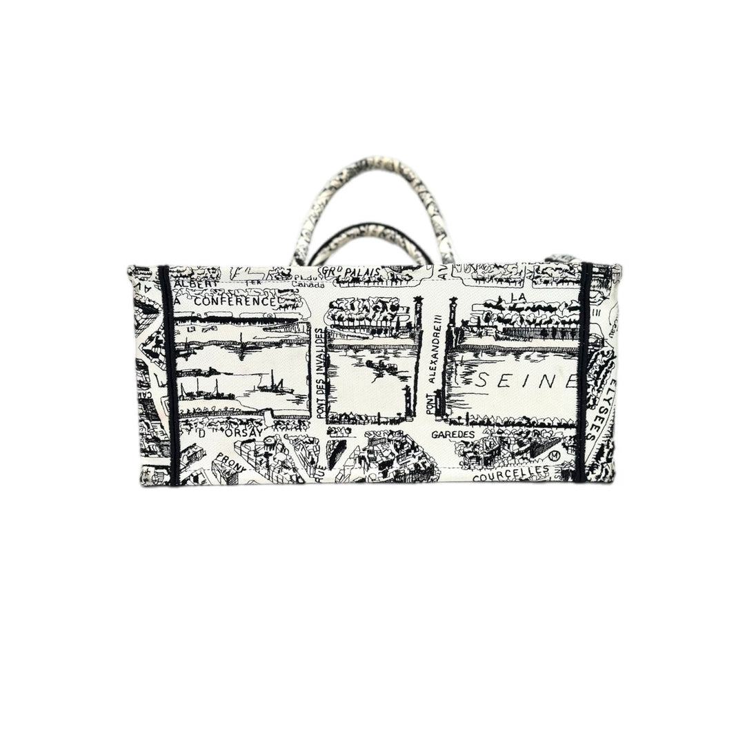 Dior Book Tote MM Black & White Bag