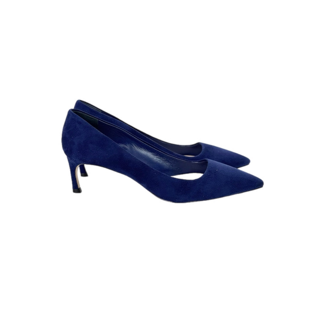 Miumiu Blue Suede Heels #37.5 - Jiaxyk