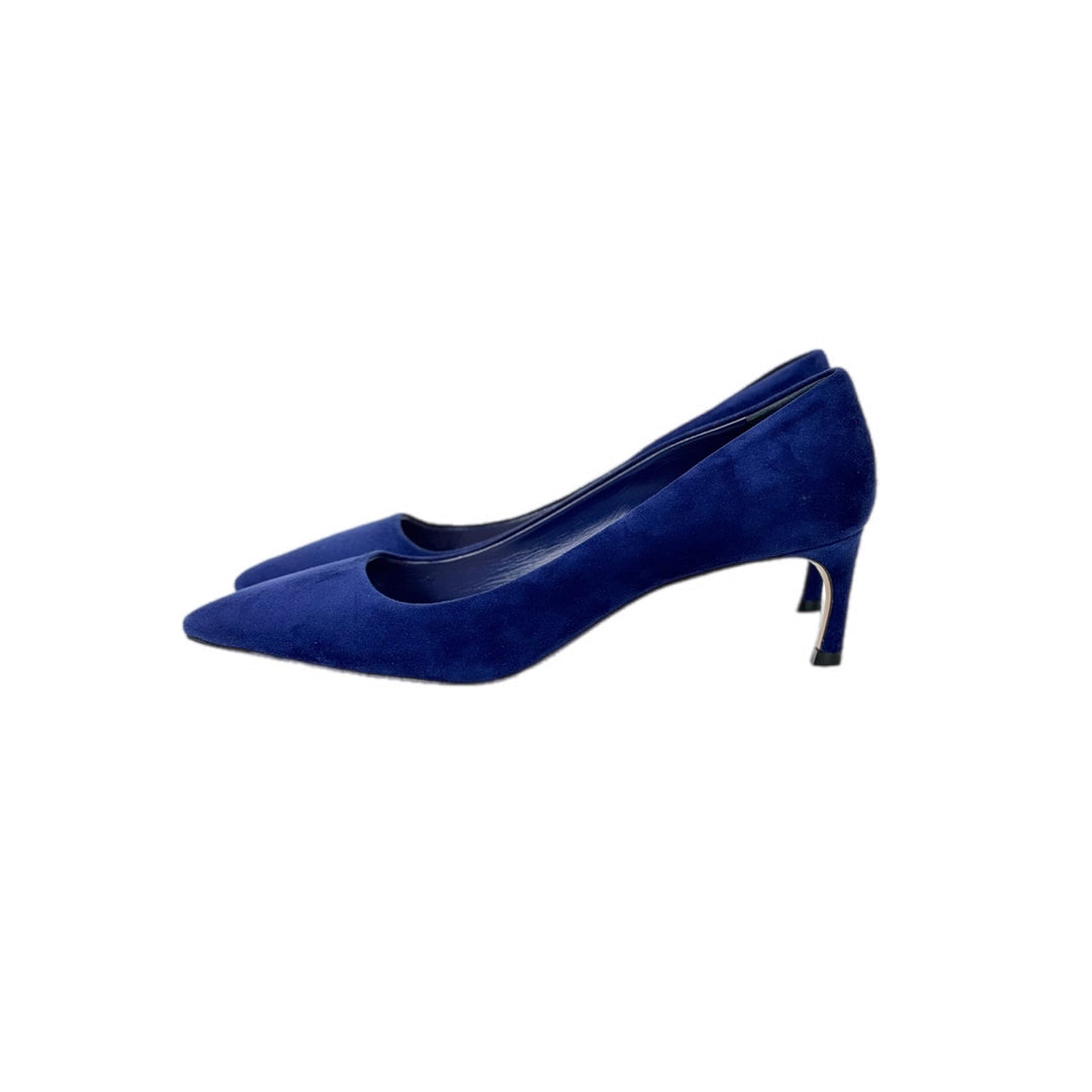 Miumiu Blue Suede Heels #37.5 - Jiaxyk