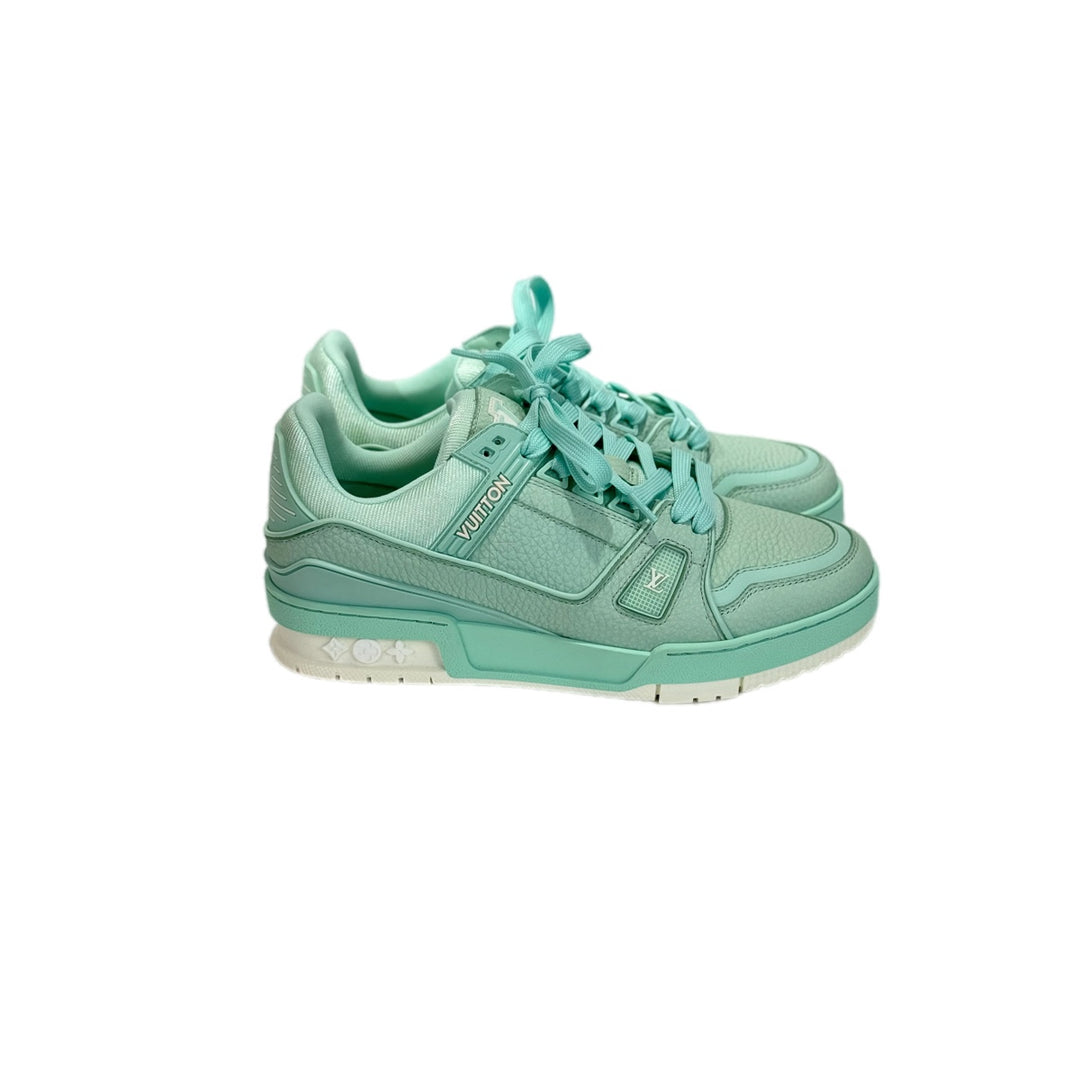 Louis Vuitton Trainer Sneaker Green #37.5