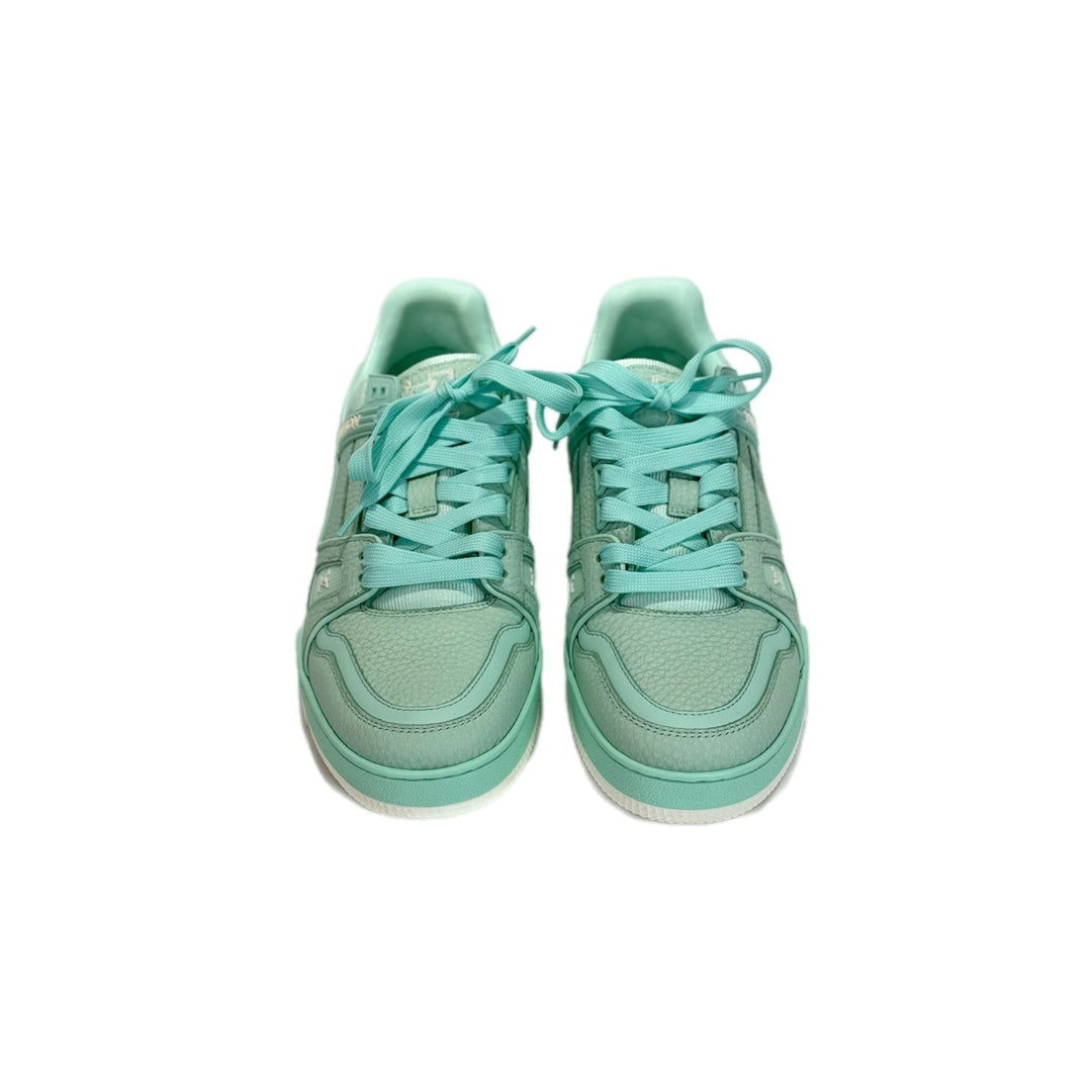 Louis Vuitton Trainer Sneaker Green #37.5