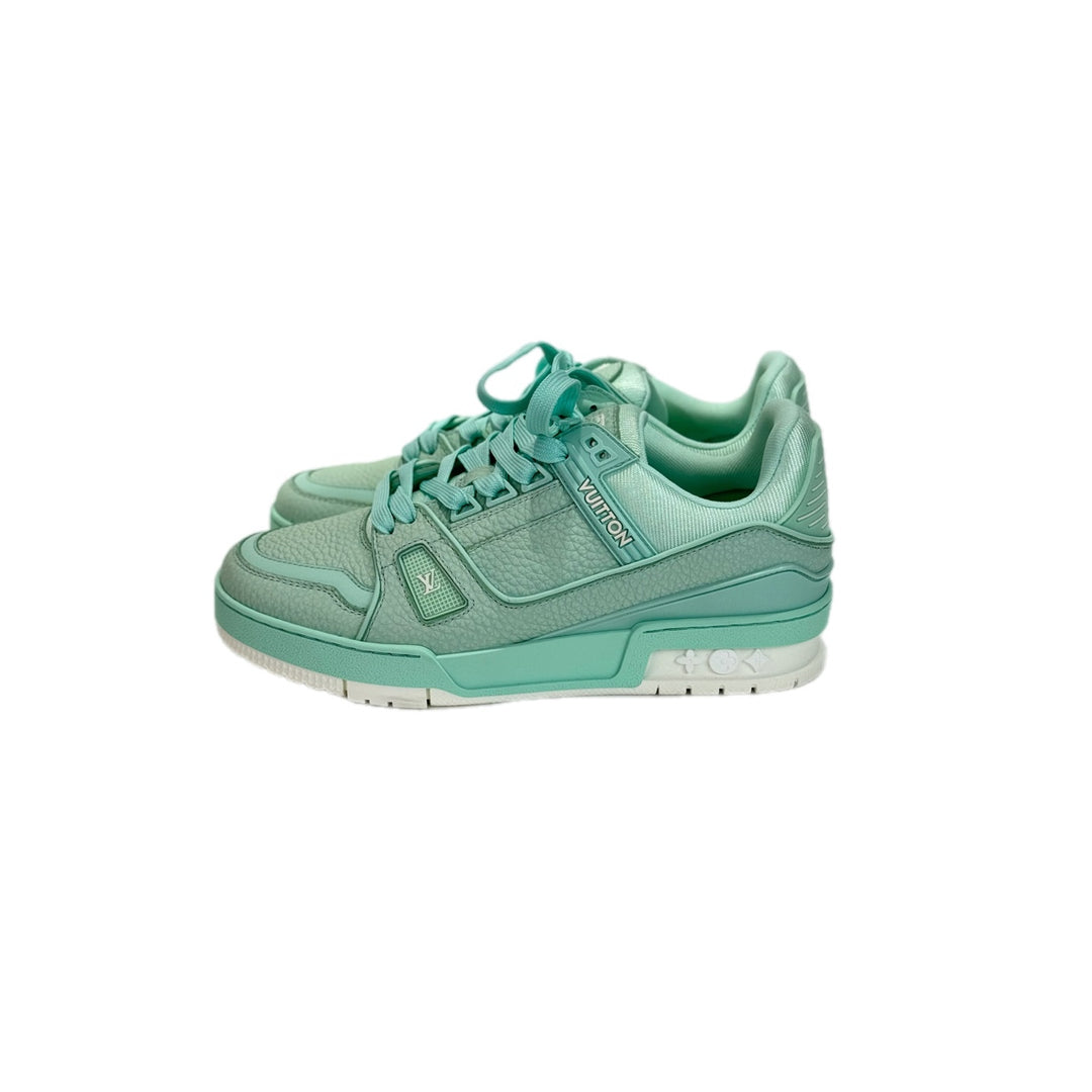 Louis Vuitton Trainer Sneaker Green #37.5