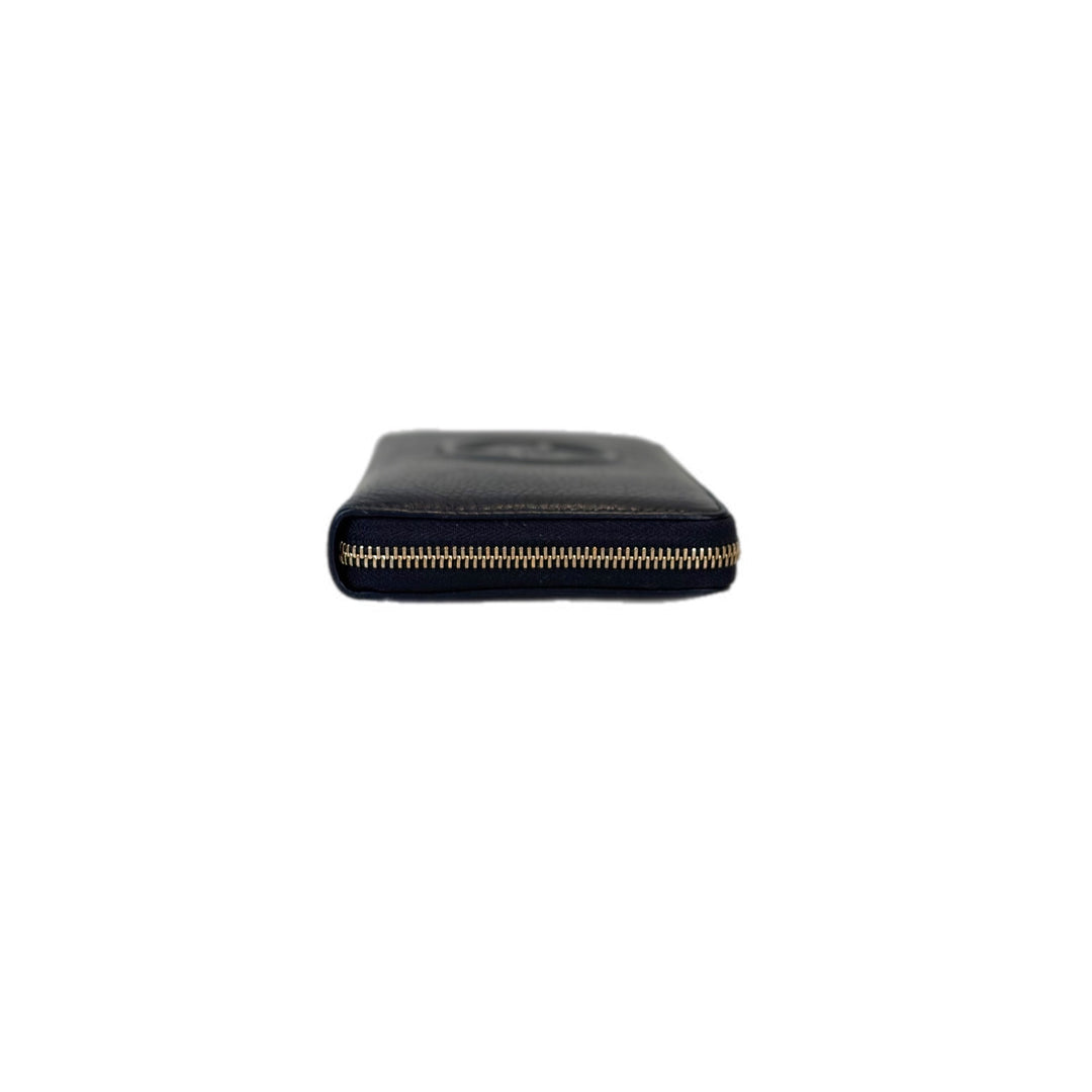 Gucci Accessories Dark Blue Zip Wallet