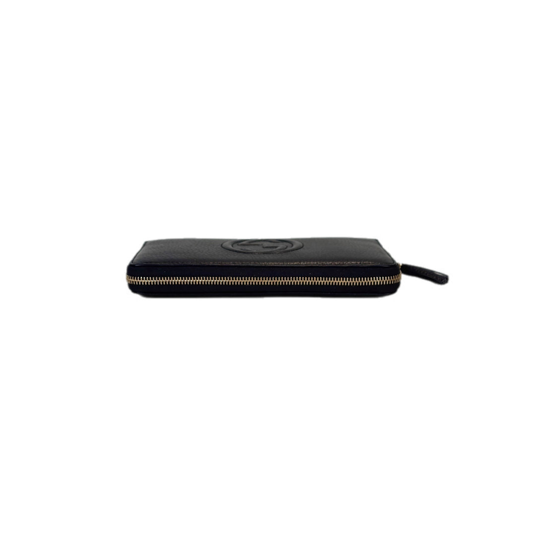 Gucci Accessories Dark Blue Zip Wallet
