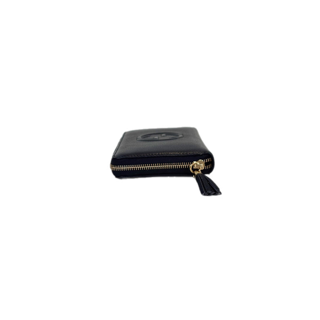 Gucci Accessories Dark Blue Zip Wallet