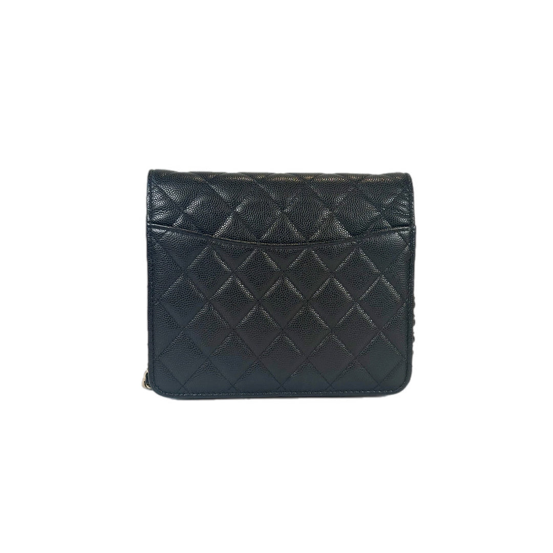 Chanel Classic Flap Woc Square Black Caviar
