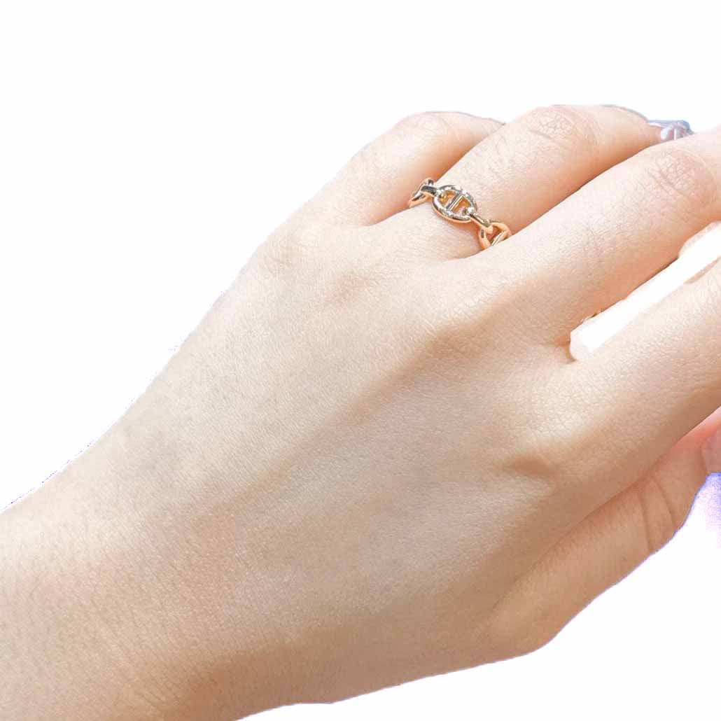 Hermes Chaine D’ancre Enchainee Ring, Small Model - Jiaxyk