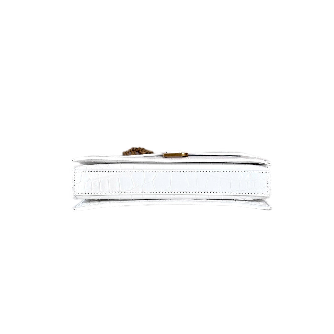 Balenciaga Crush Mini Chain Bag White
