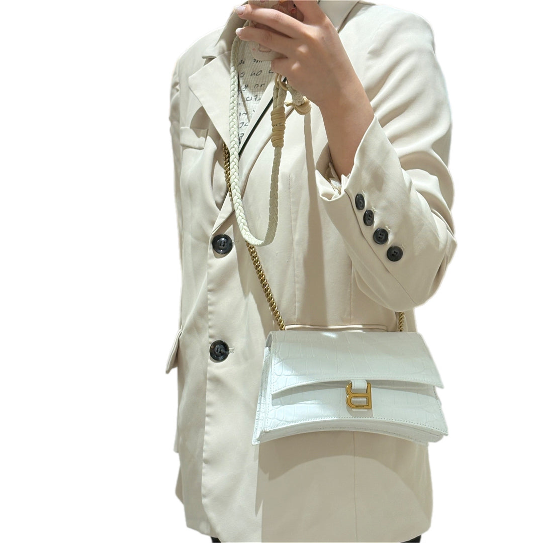 Balenciaga Crush Mini Chain Bag White