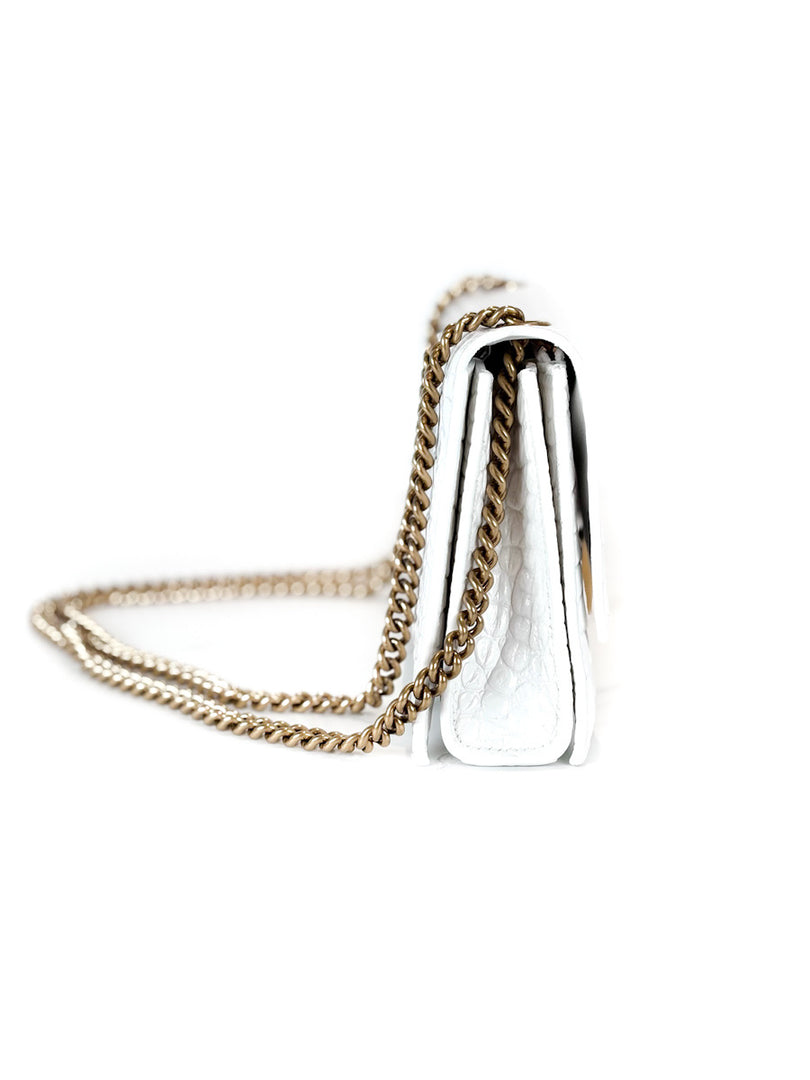Balenciaga Crush Mini Chain Bag White