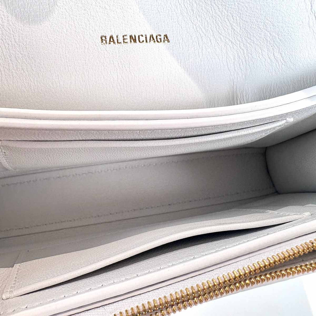 Balenciaga Crush Mini Chain Bag White