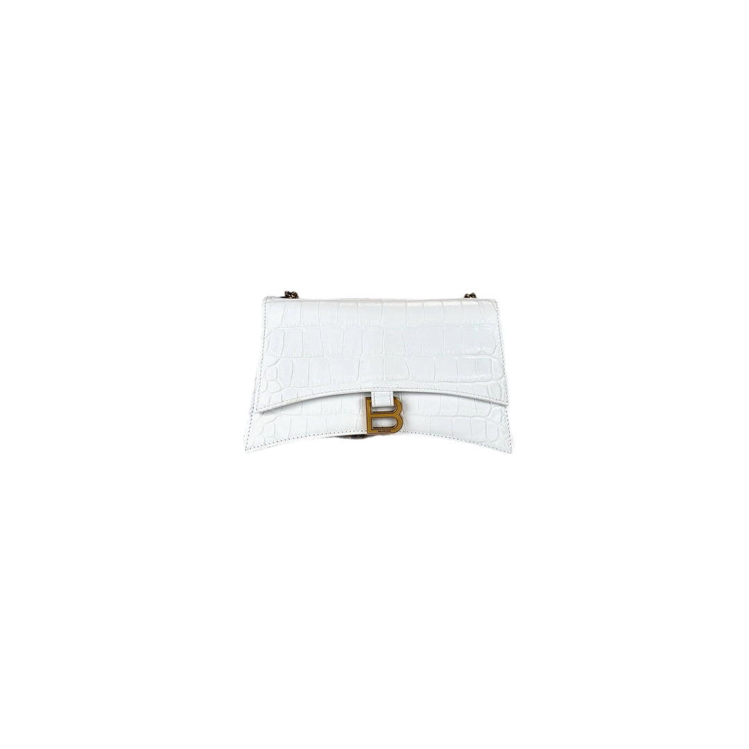 Balenciaga Crush Mini Chain Bag White