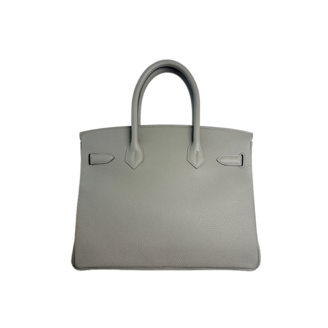 Hermes Birkin 30cm Gris Meyer Togo Bag
