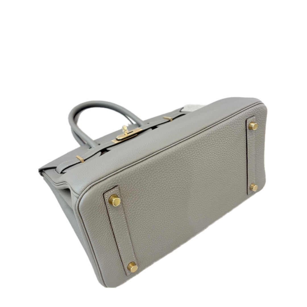 Hermes Birkin 30cm Gris Meyer Togo Bag