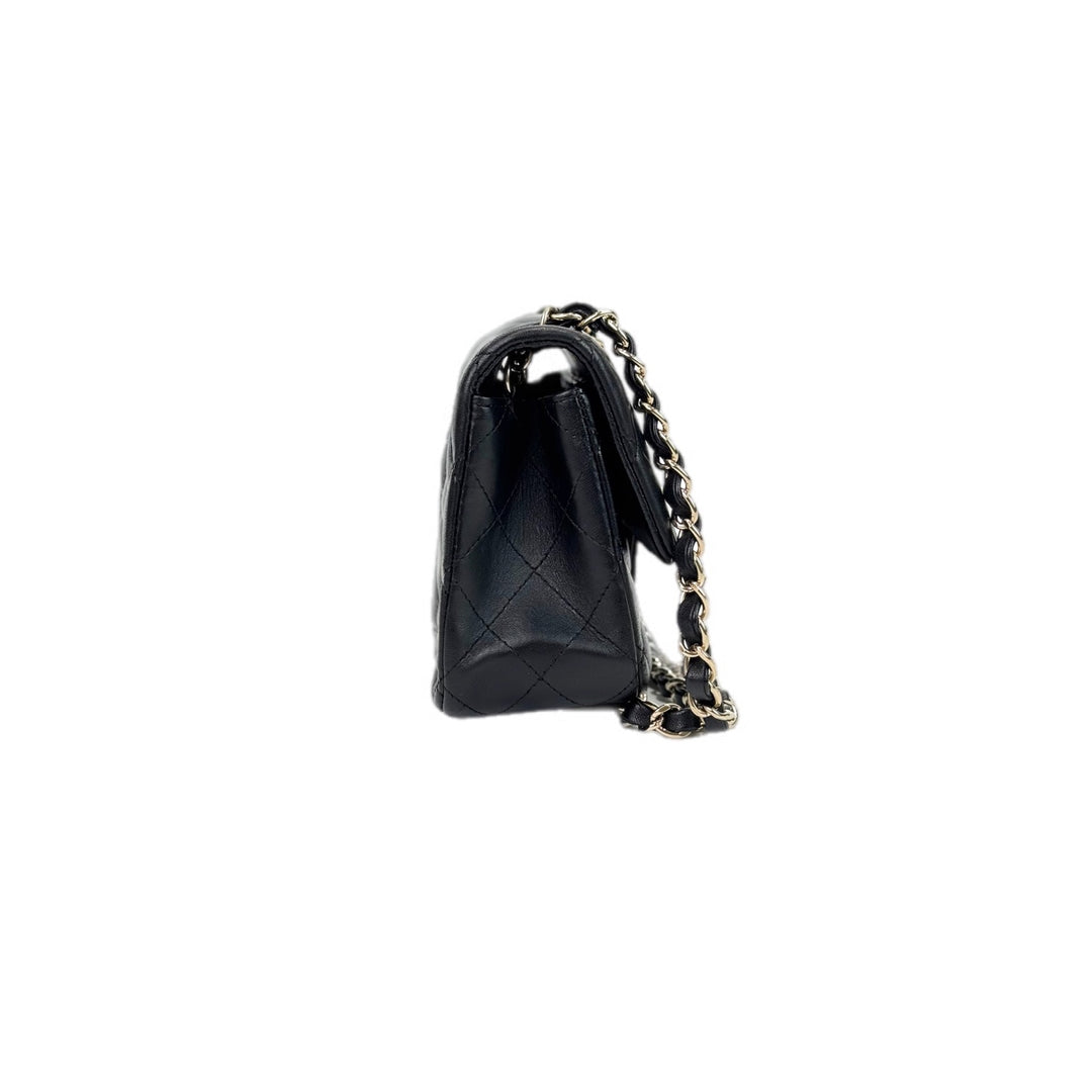 Chanel Mini Classic Flap Lambskin Black Bag