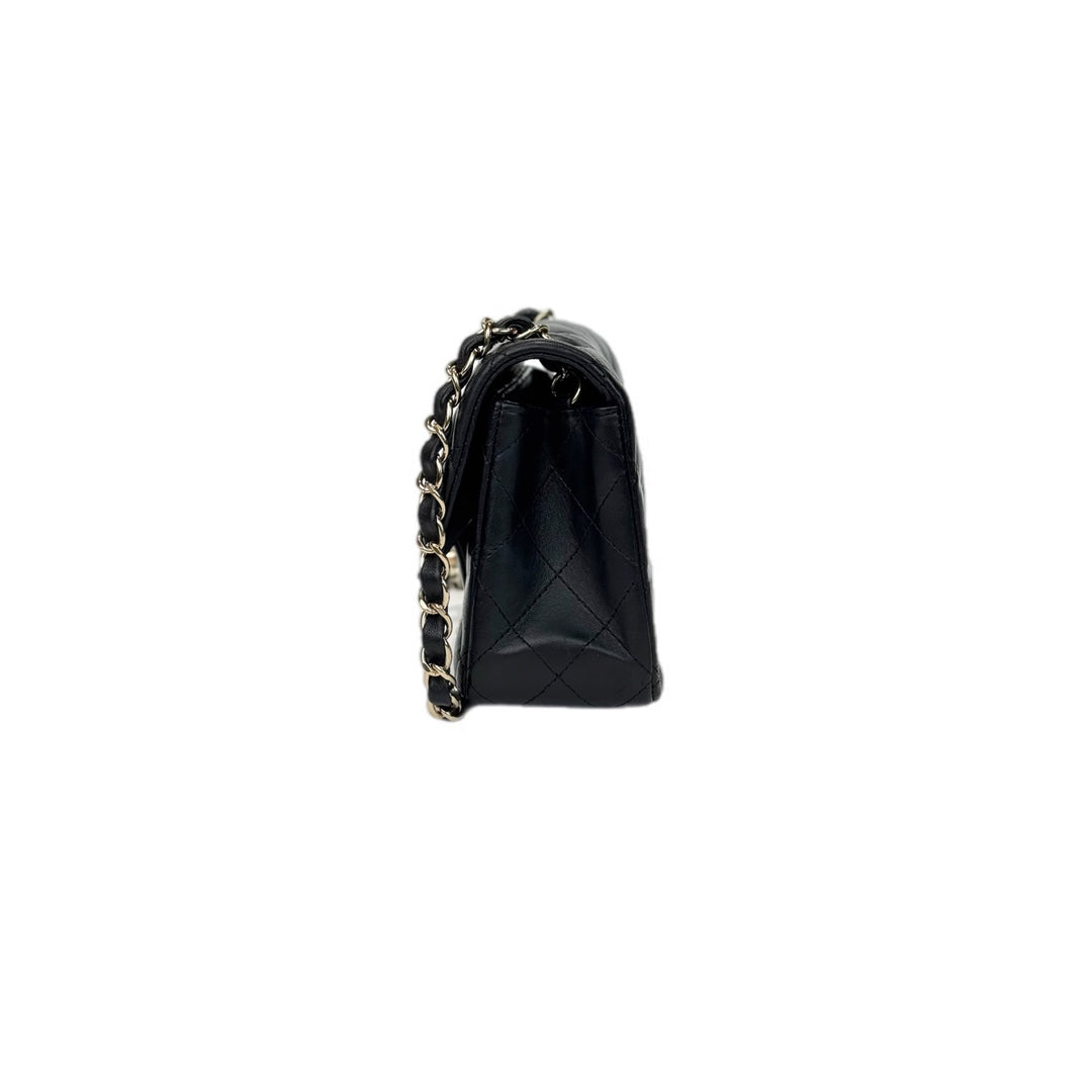 Chanel Mini Classic Flap Lambskin Black Bag