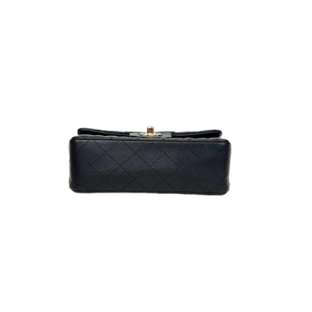 Chanel Mini Classic Flap Lambskin Black Bag
