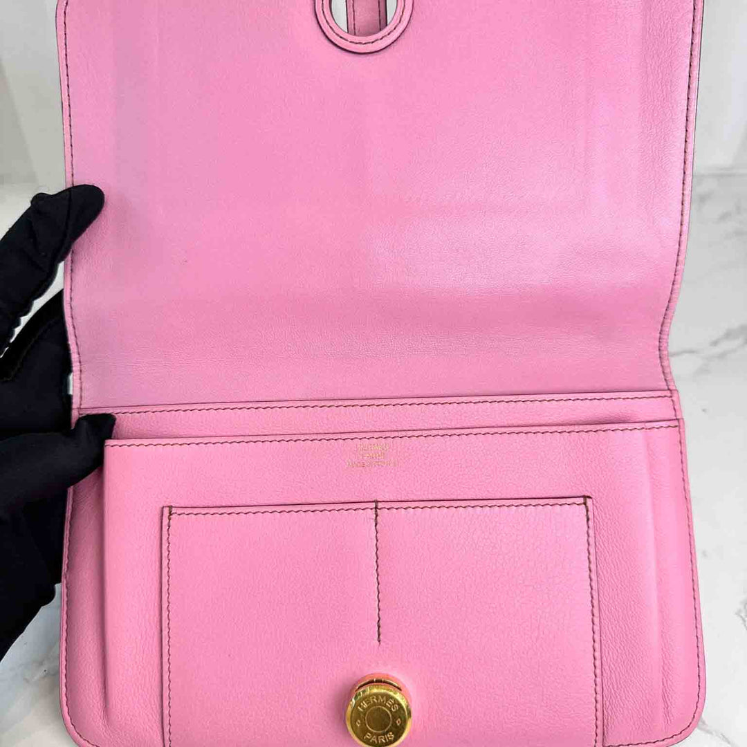 Hermes Dogon Long Wallet Pink Gold - Jiaxyk