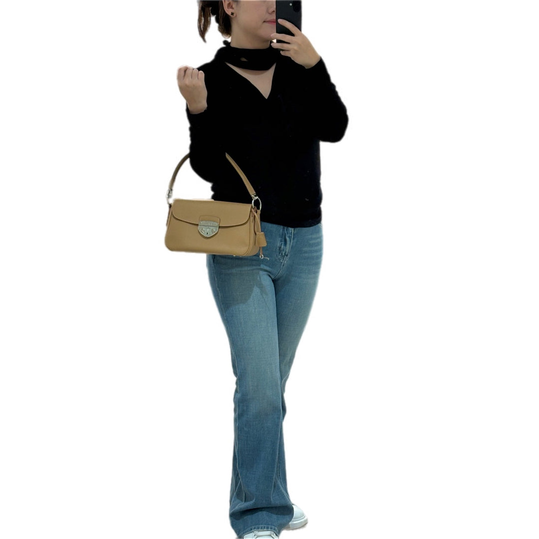 Prada Brown Leather Hand Bag