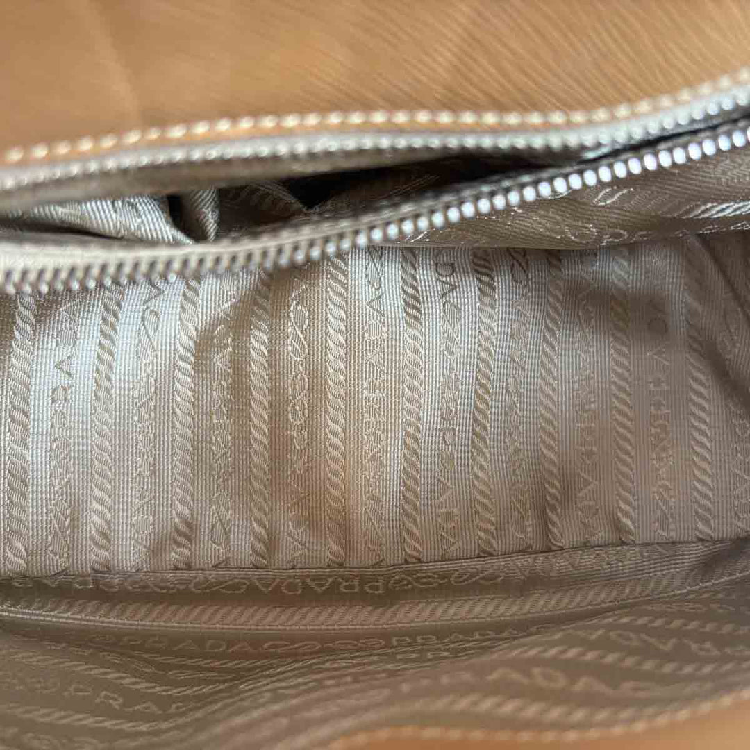 Prada Brown Leather Hand Bag