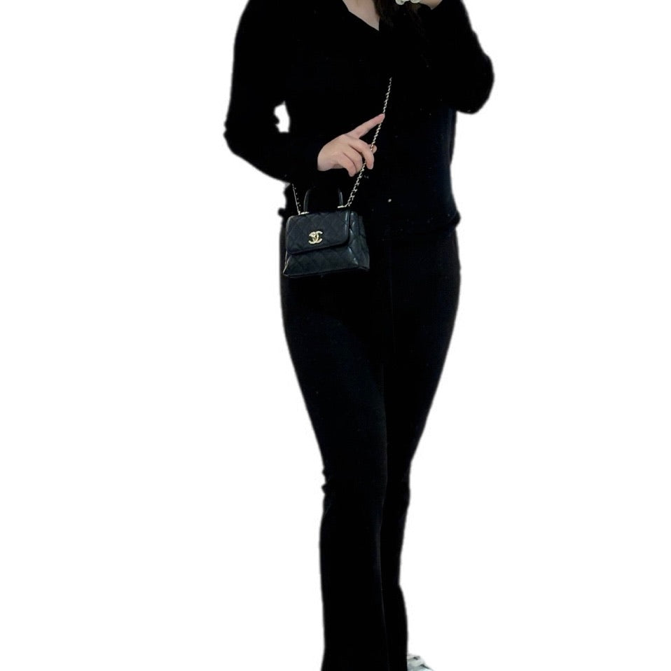 Chanel Coco Handle Black Caviar Mini Bag