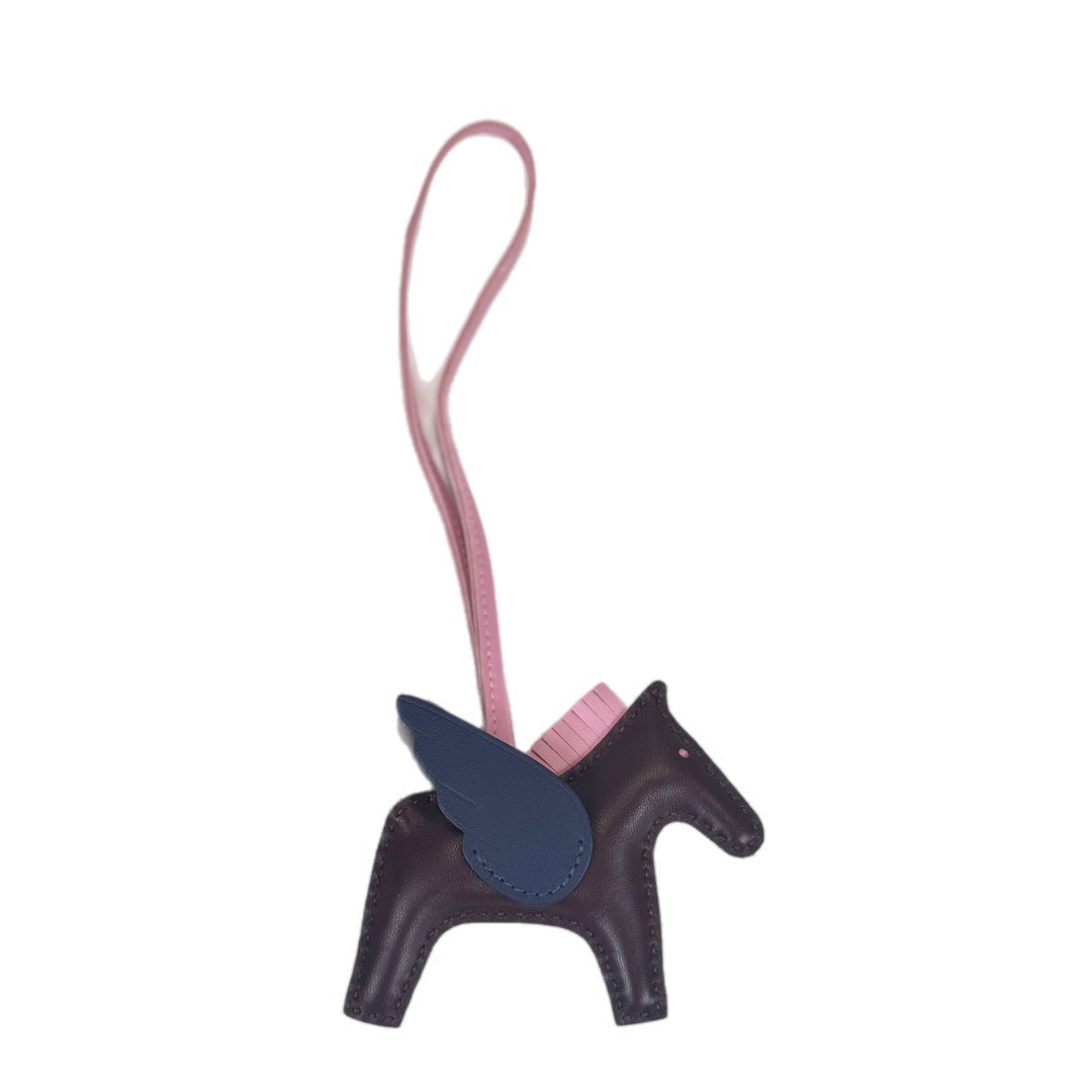 Hermes Rodeo Pegase Pm Burgandy/Navy/Pink