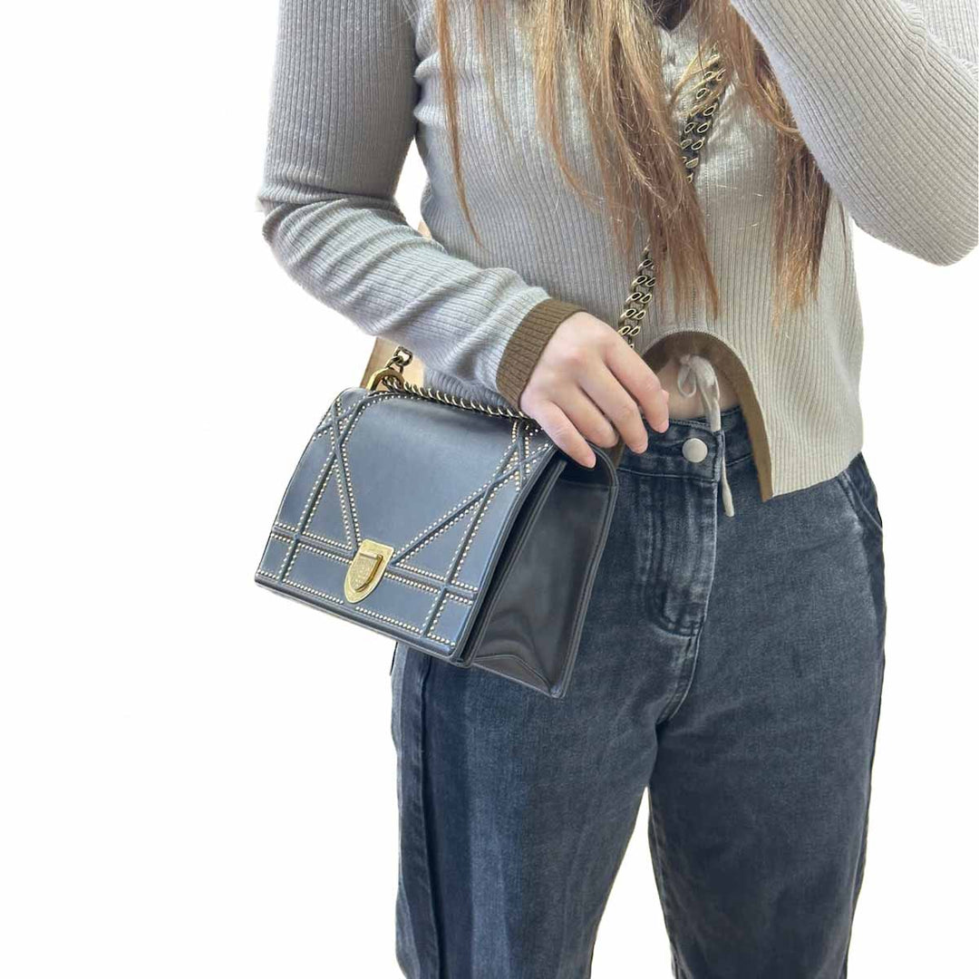 Dior Medium Grey Diorama Bag - Jiaxyk