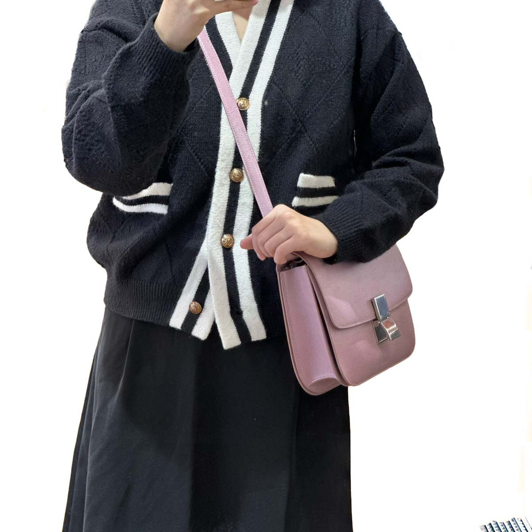 Celine Medium Pink Classic Box Bag - Jiaxyk