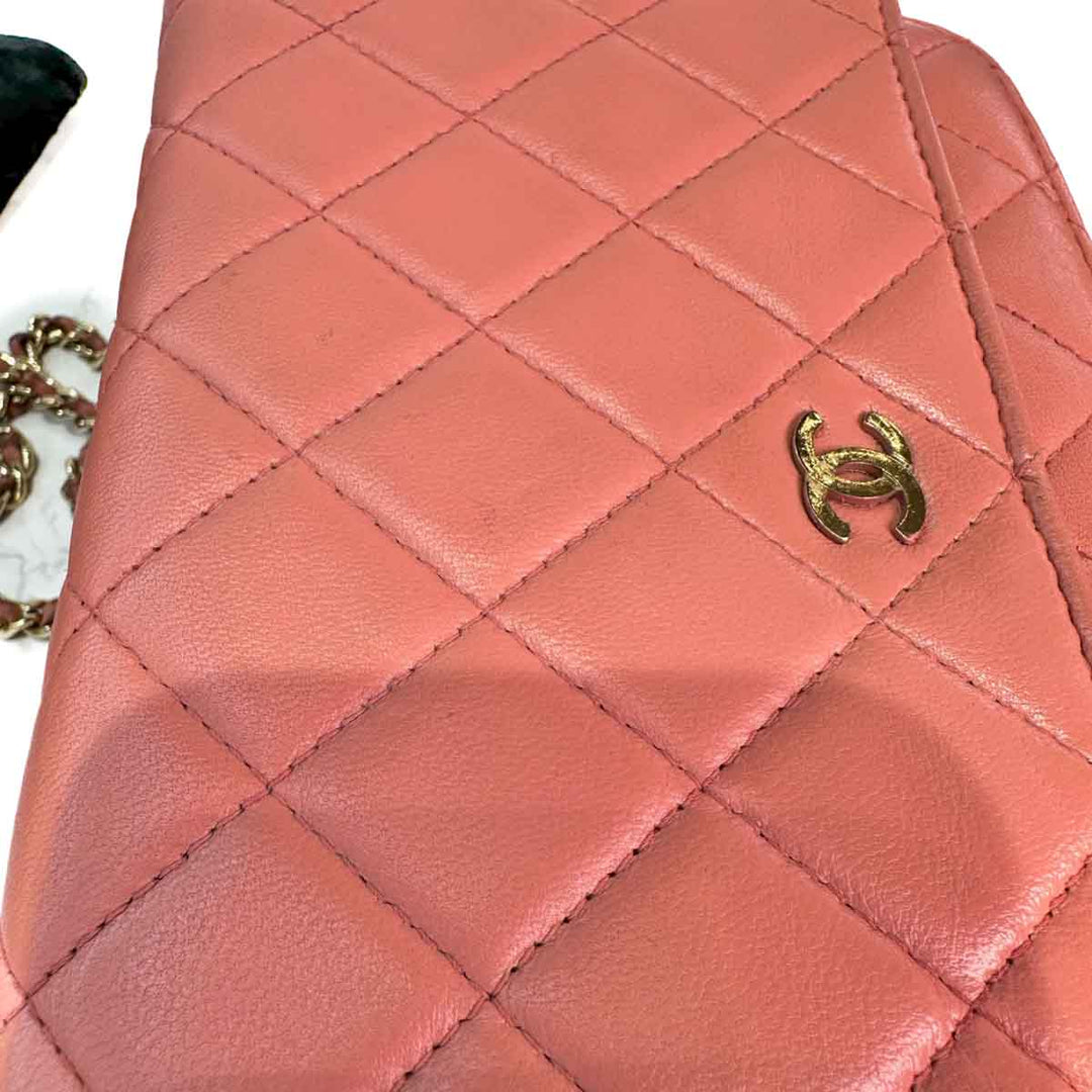 Chanel Coral Pink Woc Bag - Jiaxyk
