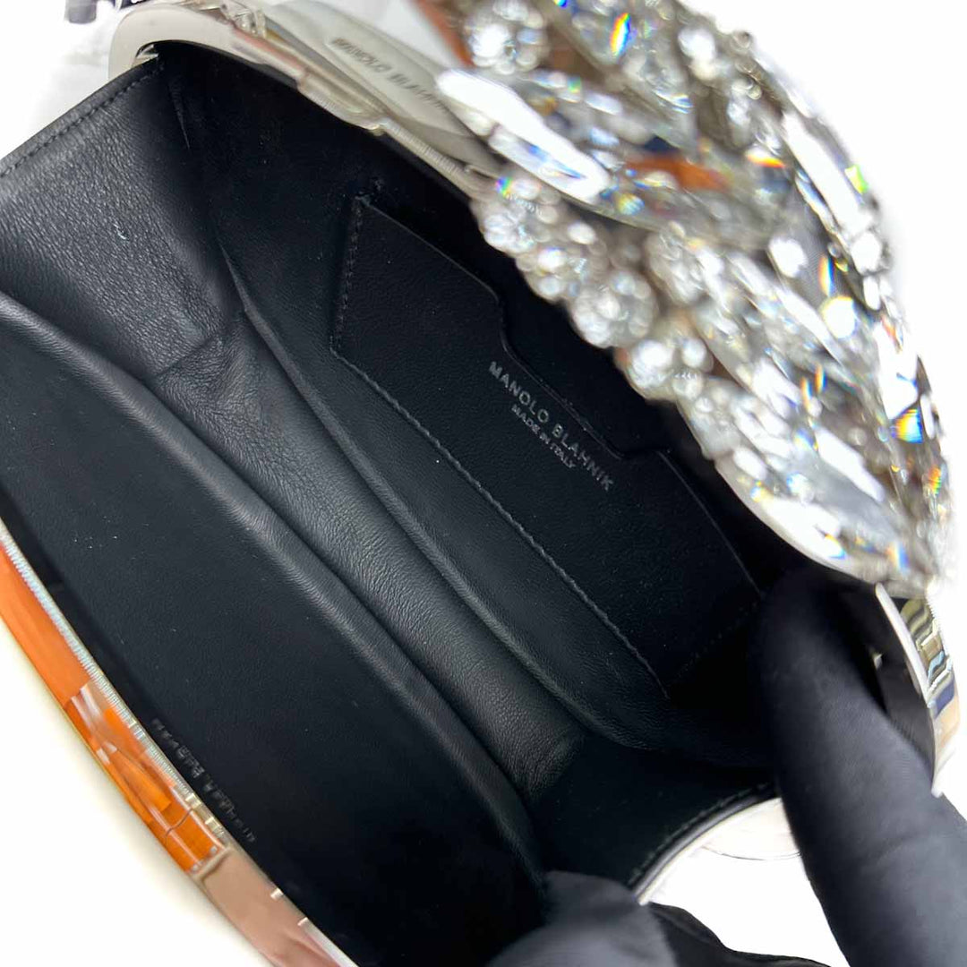 Manolo Blahnik Nadira Satin Clutch - Jiaxyk