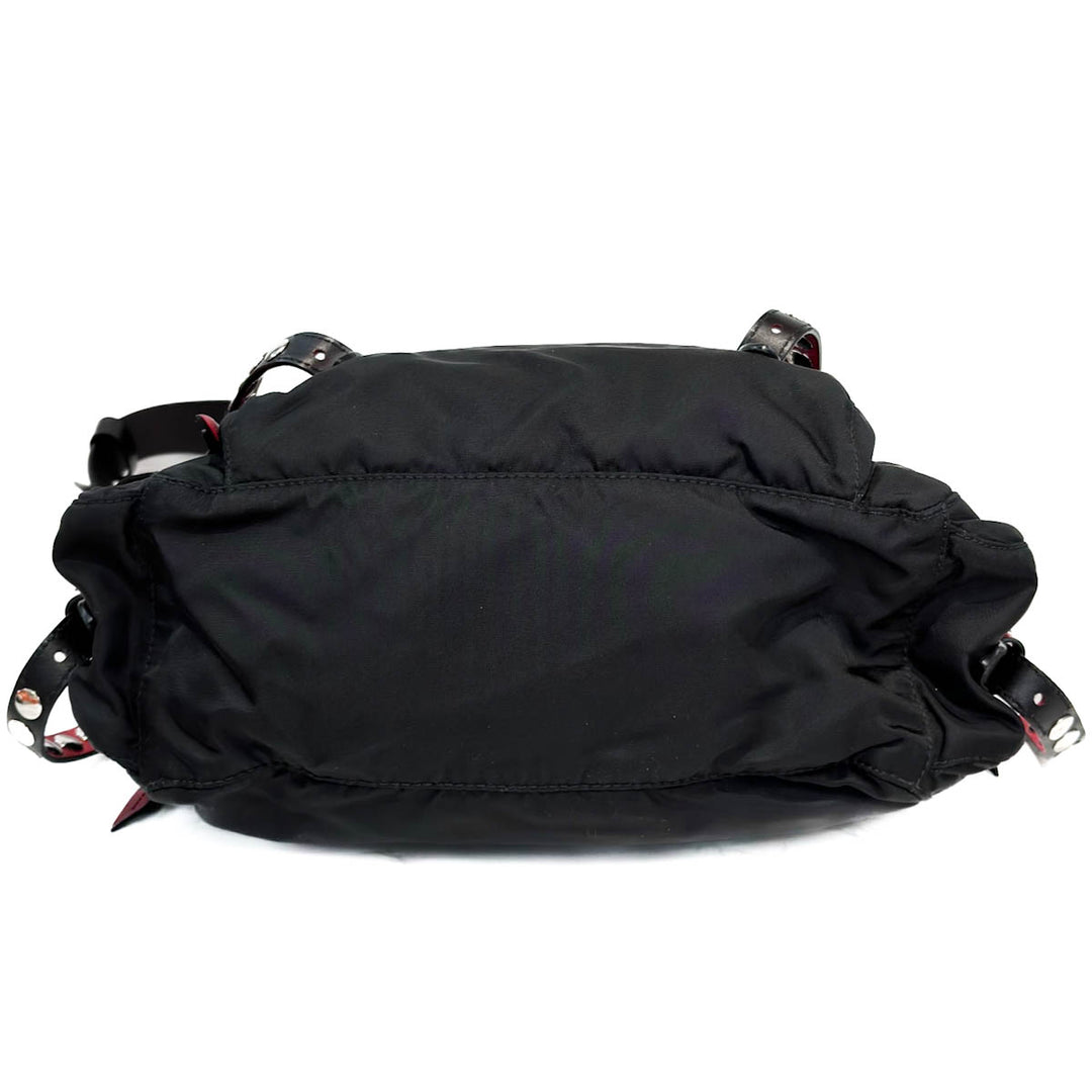 Prada Nylon New Vela Studded Messenger Bag - Jiaxyk