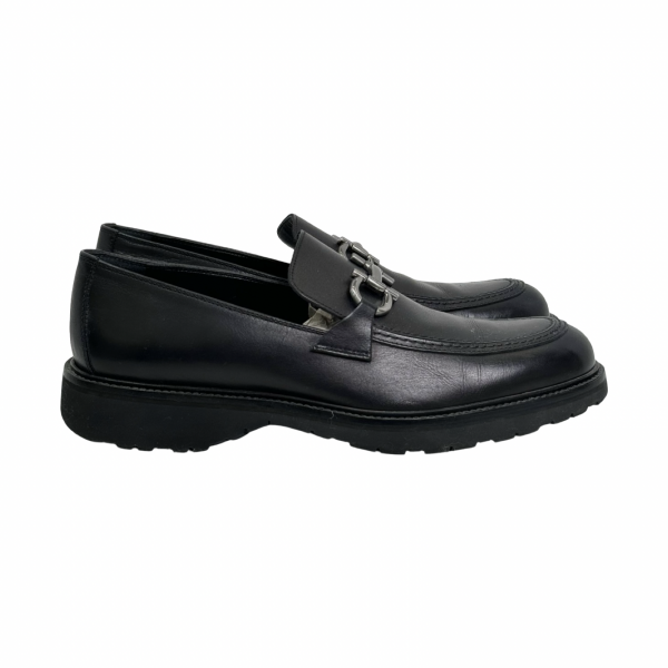 Salvatore Ferragamo Fiorello Black Leather Loafers 7.5 - Jiaxyk