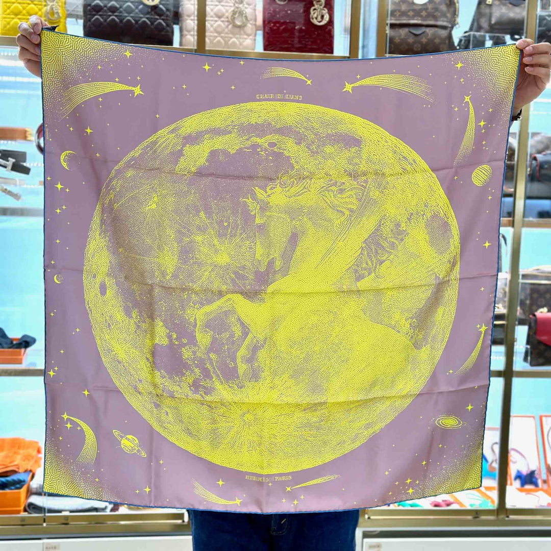 Hermes Horse Moon Silk Scarf 90CM - Jiaxyk