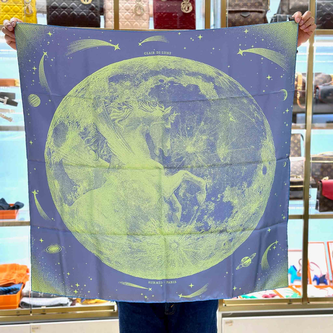 Hermes Horse Moon Silk Scarf 90CM - Jiaxyk