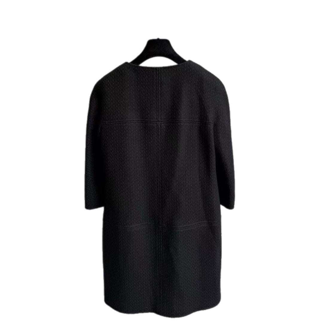 Chanel Black Tweed Jacket #38