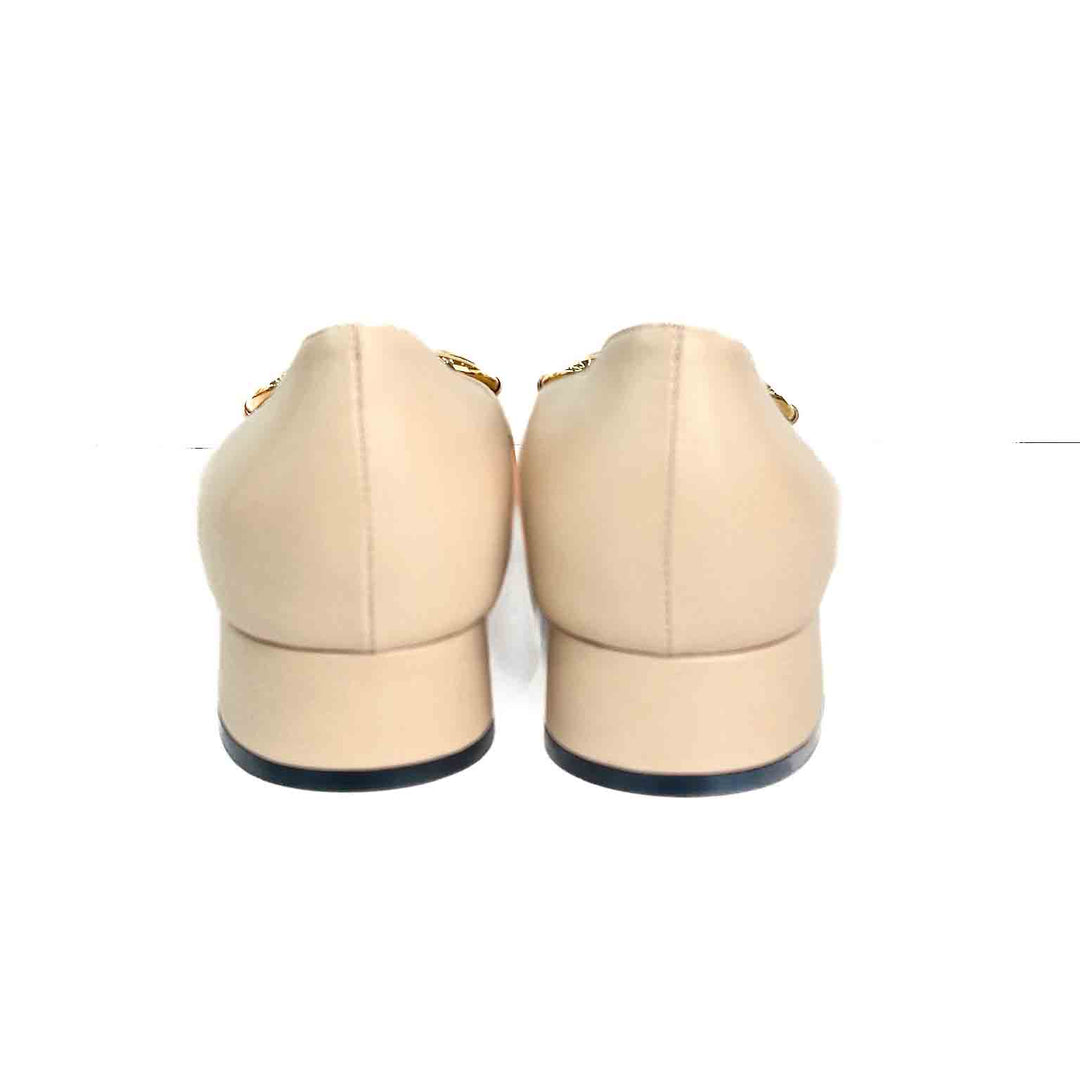 Gucci Horsebit Beige Pumps Shoes Size 41 - Jiaxyk