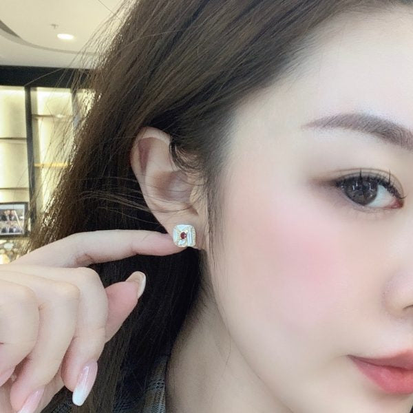 Shell Ruby Earrings - Jiaxyk