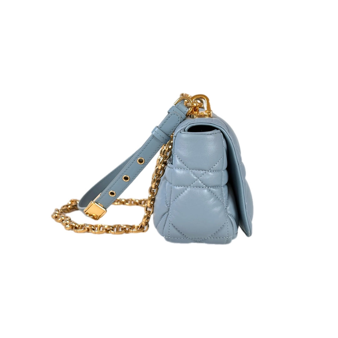 Dior Caro Medium 25cm Blue