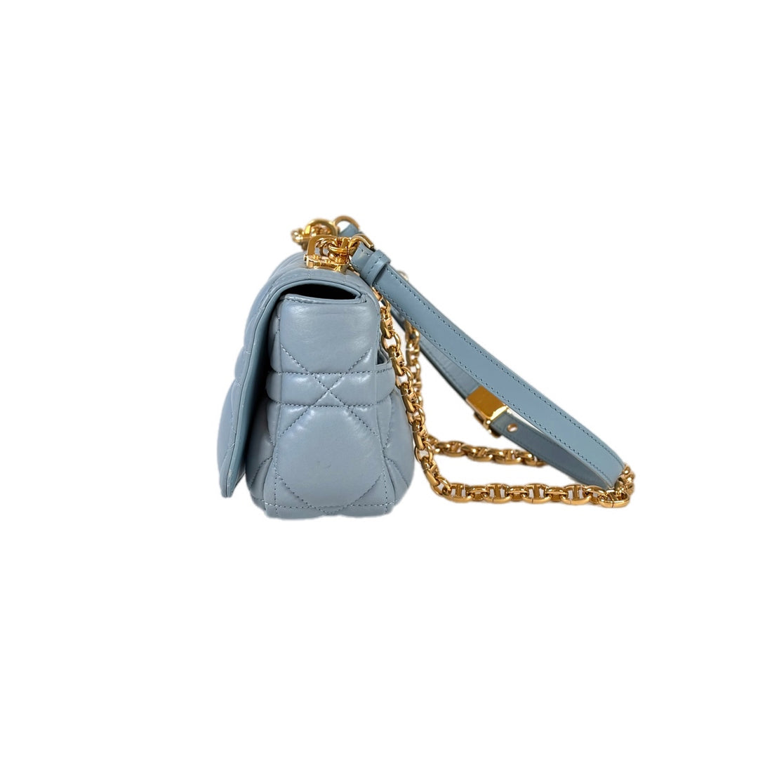 Dior Caro Medium 25cm Blue