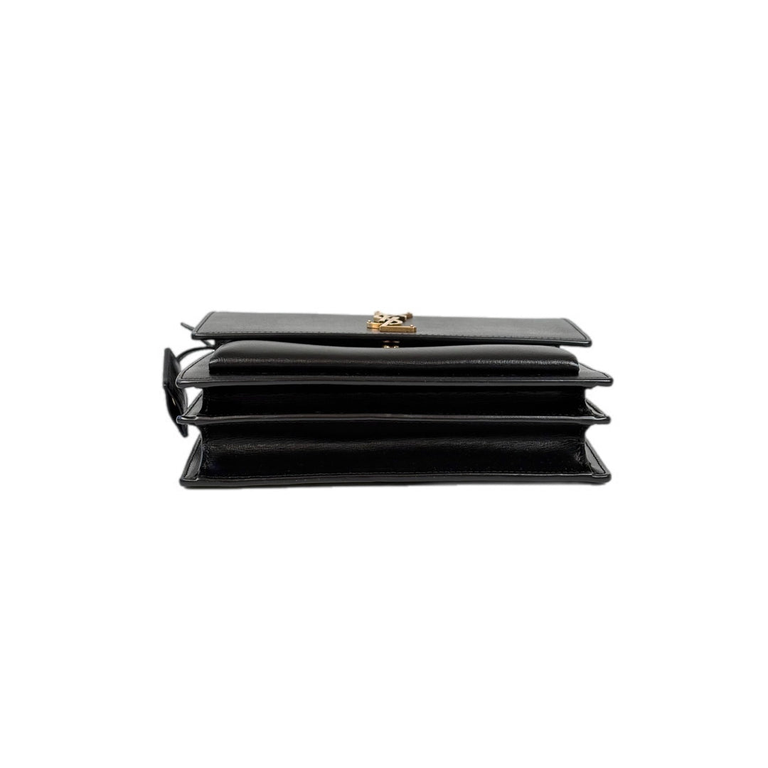 YSL Sunset Medium Bag Black