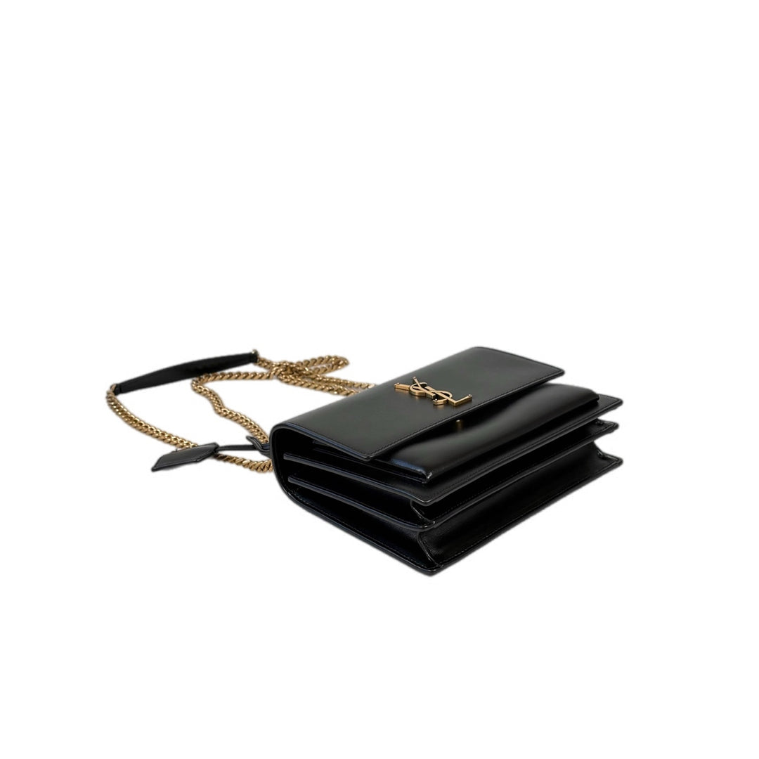 YSL Sunset Medium Bag Black