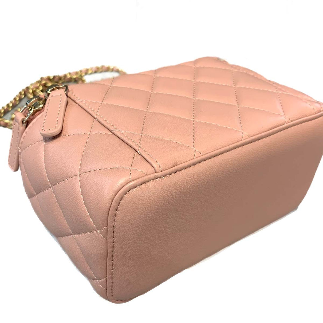 Chanel Pink Vanity Case with Pearl Crush - Jiaxyk