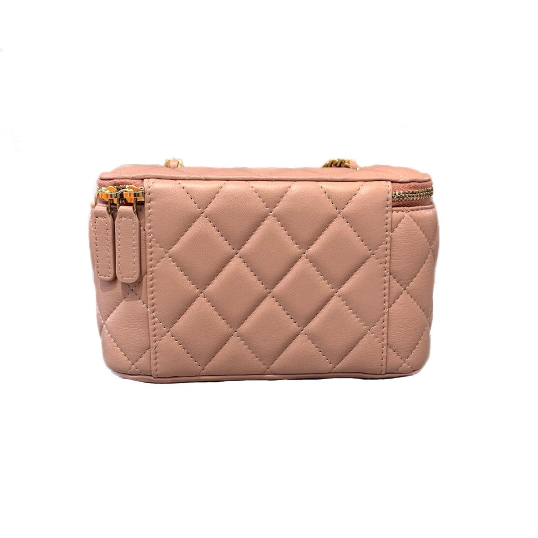 Chanel Pink Vanity Case with Pearl Crush - Jiaxyk