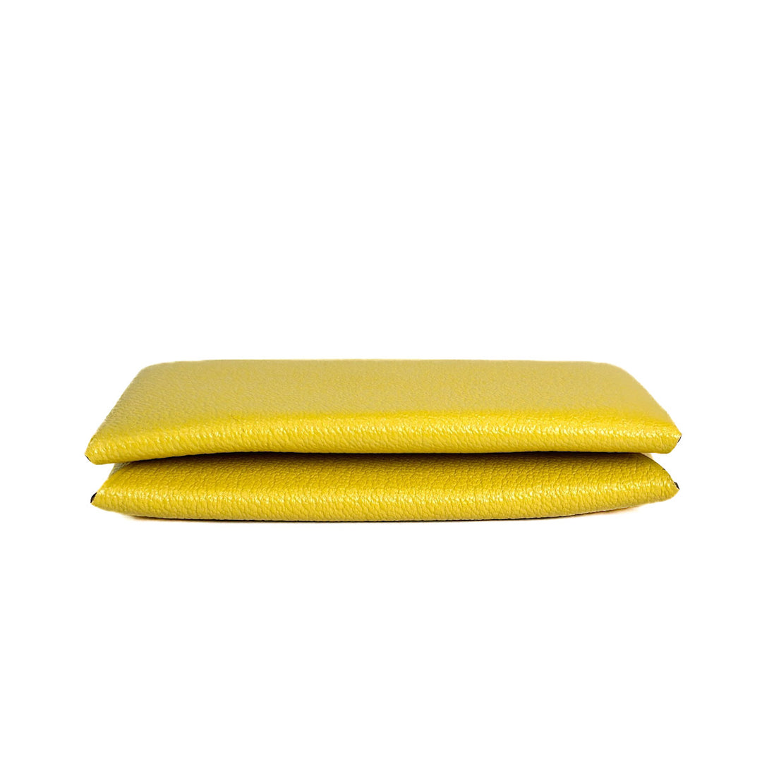 Hermes Yellow Calvi Card Holder - Jiaxyk