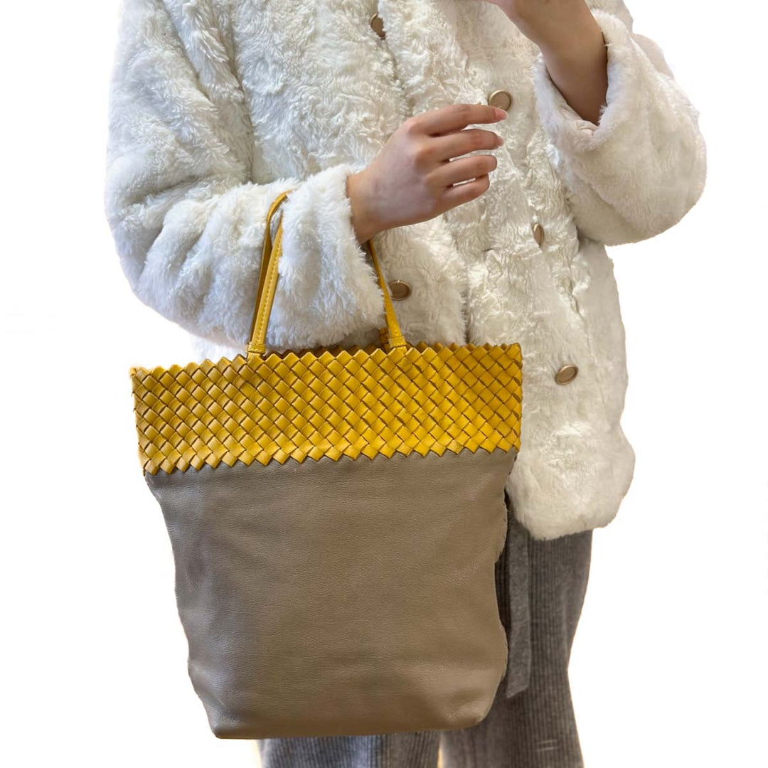 Bottega Veneta Contrast Intrecciato Tote Bag - Jiaxyk