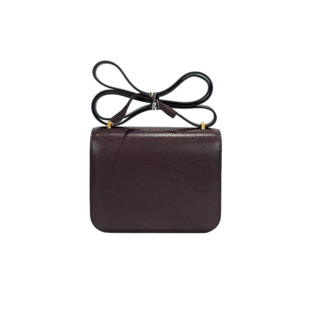 Hermes Constance Bag Mini 0G Rouge Sellier Chever Chamkila